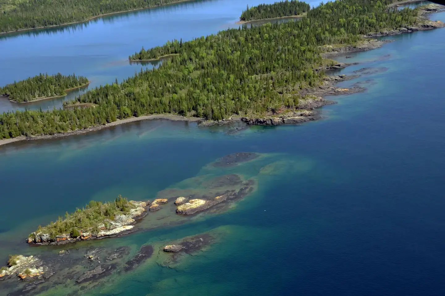 Aerial View of West Caribou Island