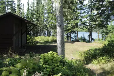 View of Caribou Island Campground
