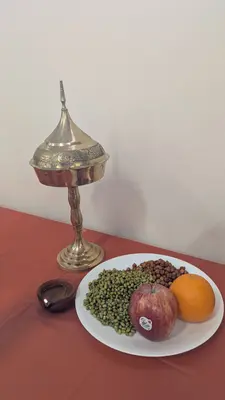 Traditional offering at Rongali Bihu Celebration at Edmonton, Canada 2025