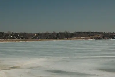Chemong Lake Causeway in Winter - panoramio