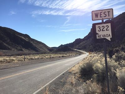 2015-01-15 13 11 40 View west from the east end of Nevada State Route 322 at Spring Valley State Park, Nevada