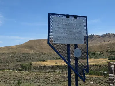 Truckee River (West), Nevada Historical Marker No. 62, Reno, Nevada (20719488604)