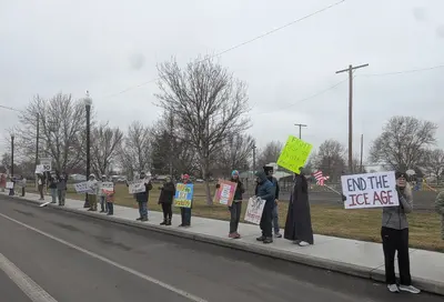 Anti ICE protests in Stanfield Oregon