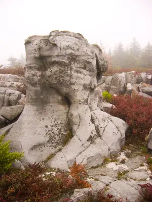 Upright Rock On Rocky Ridge Trail - panoramio