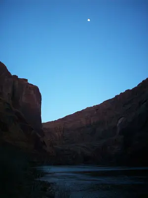 Six mile campground at dusk - panoramio