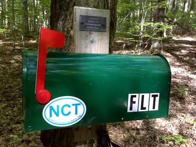 FLT M09 1.1 mi - Trail register at junction of blue trail to bivouac area - panoramio