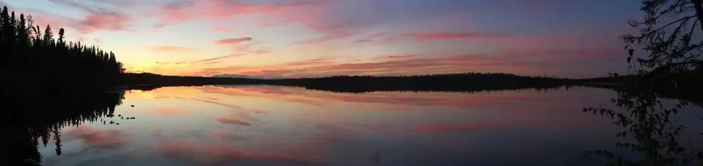 Sunset.