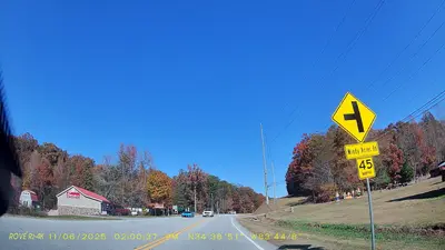 NB GA75 Side road Windy Acres Road, White County dashcam