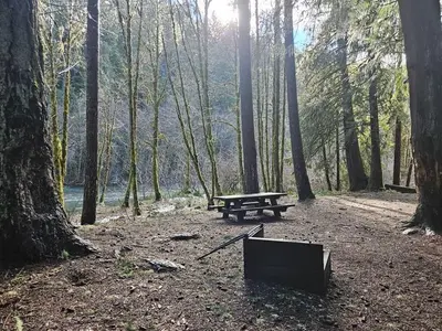 Toketee Lake Campground site three