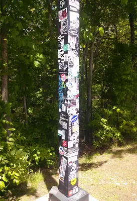 Modern day Totem Pole, Rest Stop, West Willington CT