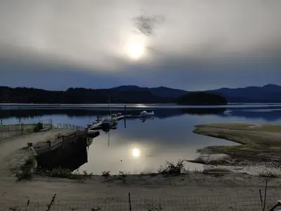 Looking across Sechelt Inlet