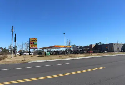 Love's Travel Stop, Bojangles', Godfather Pizza Express, Exit 13, Lowndes County