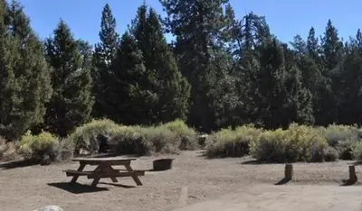 Serrano Campground picnic table