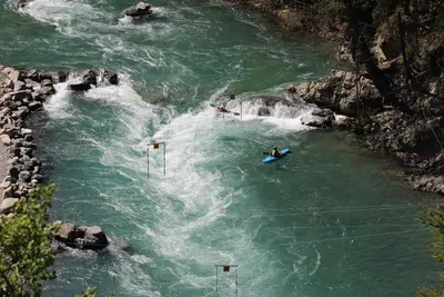 Heading upstream on the Kananaskis river Alberta Canada (26879680285)
