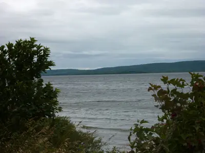 Lac Matapédia vu du belvédère de Val-Brillant