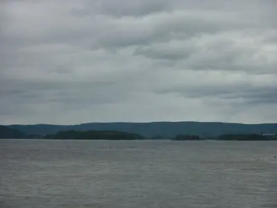 Lac Matapédia - Îles vues du belvédère de Val-Brillant