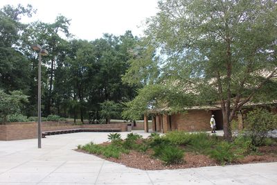 Interstate 10 rest area 30070 back area of buildings