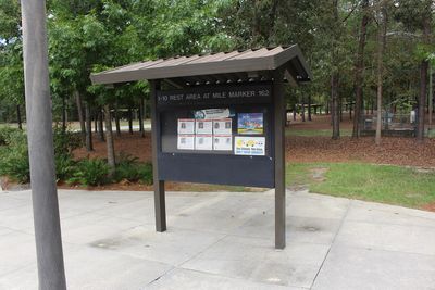 Interstate 10 rest area 30070 information board