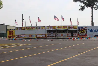 TNT Fireworks Stand, Walmart parking lot, Tifton
