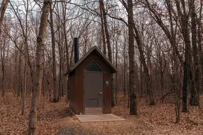Outhouse - Outdoor Restroom at Wild River State Park, Minnesota (46149472762)