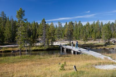 Firehole River bridge, just west of Lone Star geyser (3943873499)