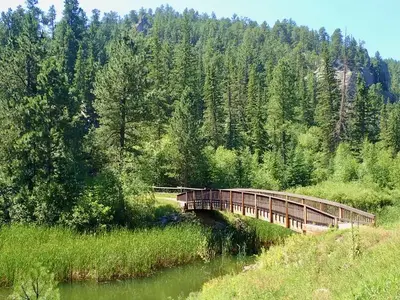 Bridge leading from Day Use area to Campground