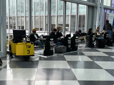 Wolf in O'Hare Airport (52556026488)