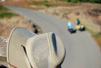 Hat, on rail