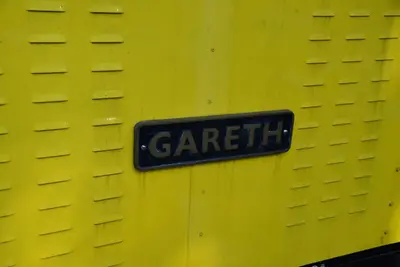Simplex 40S diesel locomotive Gareth name plate