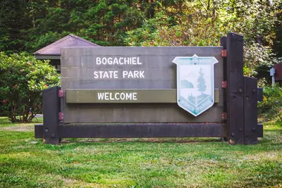 Bogachiel State Park welcome sign