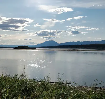 Liard River at Blackstone Territorial Park NT