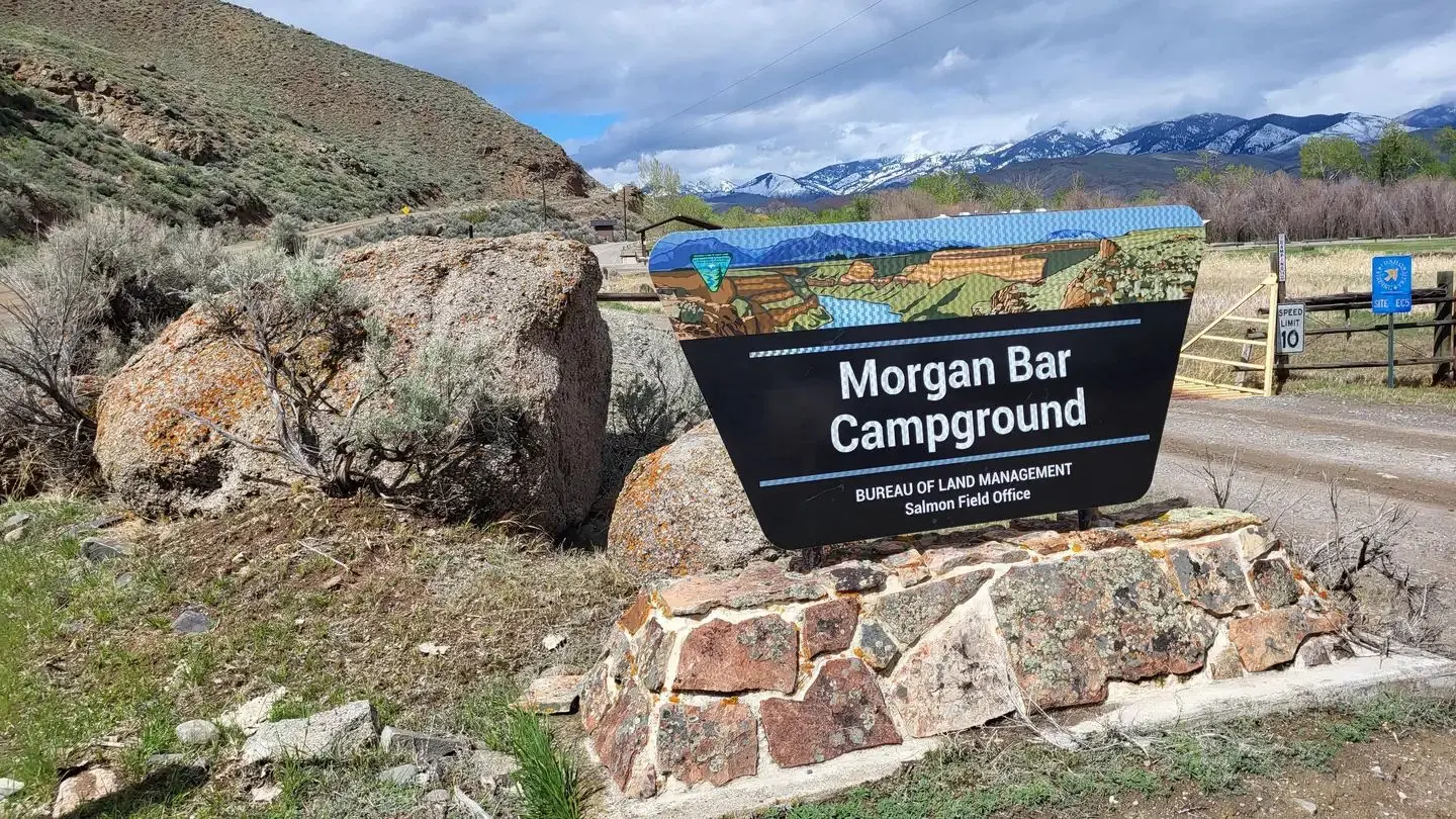 Morgan Bar Campground Entry Sign