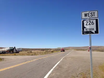 2014-09-01 13 26 09 First reassurance sign along northbound (westbound) Nevada State Route 226 (Deep Creek Highway) in Elko County, Nevada