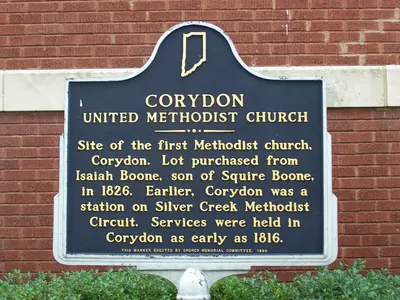 Corydon united methodist church marker