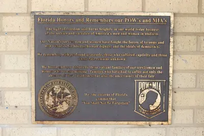 Florida I75nb rest area 20161, POW MIA plaque