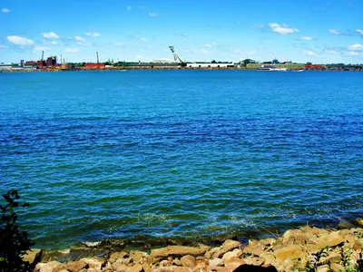 St-Laurent river and the Olympic Stade far away - panoramio