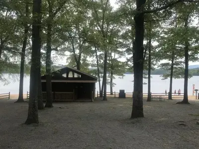 Boat rental and retail area