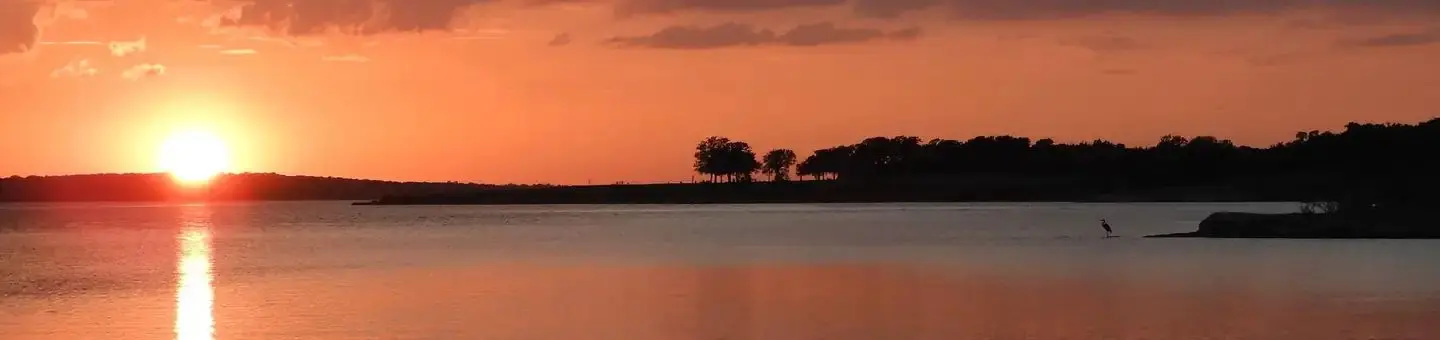 Sunset over Grapevine Lake
