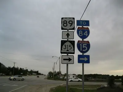 US-89 SB at UT-315 - panoramio