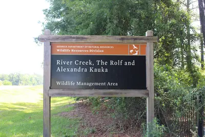 River Creek WMA sign