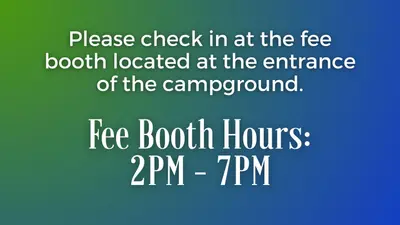 Campground Fee Booth Hours