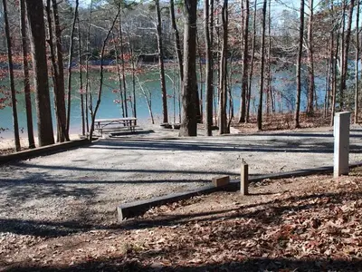 A lake front campsite at twin lakes