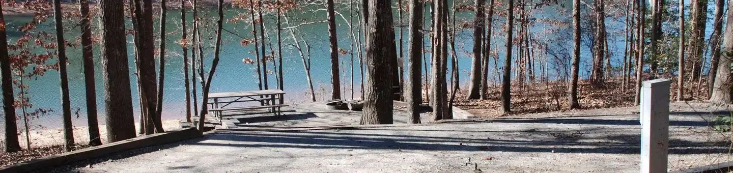 A lake front campsite at twin lakes