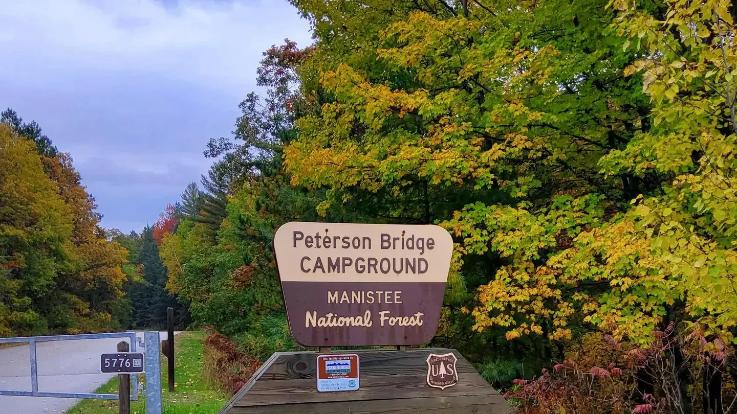 Peterson Bridge Campground Sign
