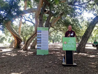 FWS Biologist Jonathan Snyder speaks at the Measure M Event (35469744255)