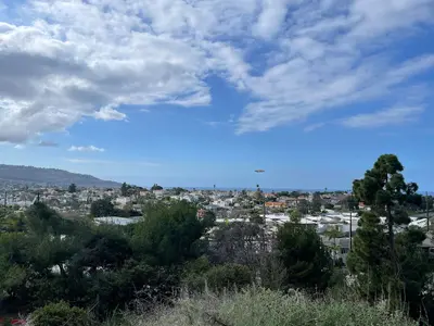 Goodyear Blimp low over Torrance