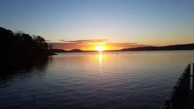 Sun Rising over Hawthorn Bluff
