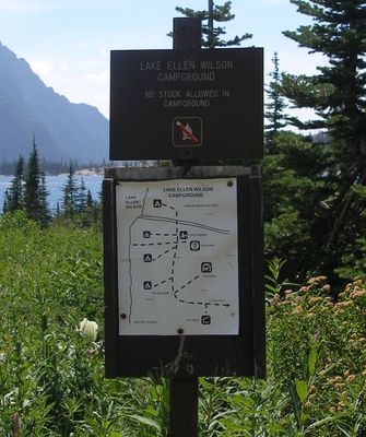 Lake Ellen Wilson Backcountry Campsite, July 22, 2007 - panoramio