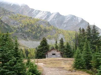 Halfway Hut from trail