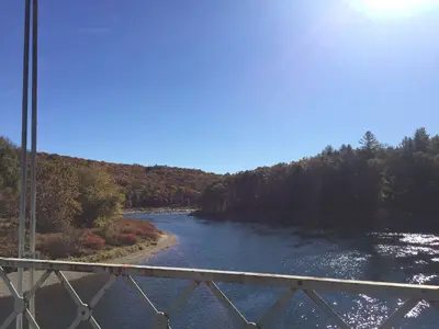Delaware River from Milanville Bridge